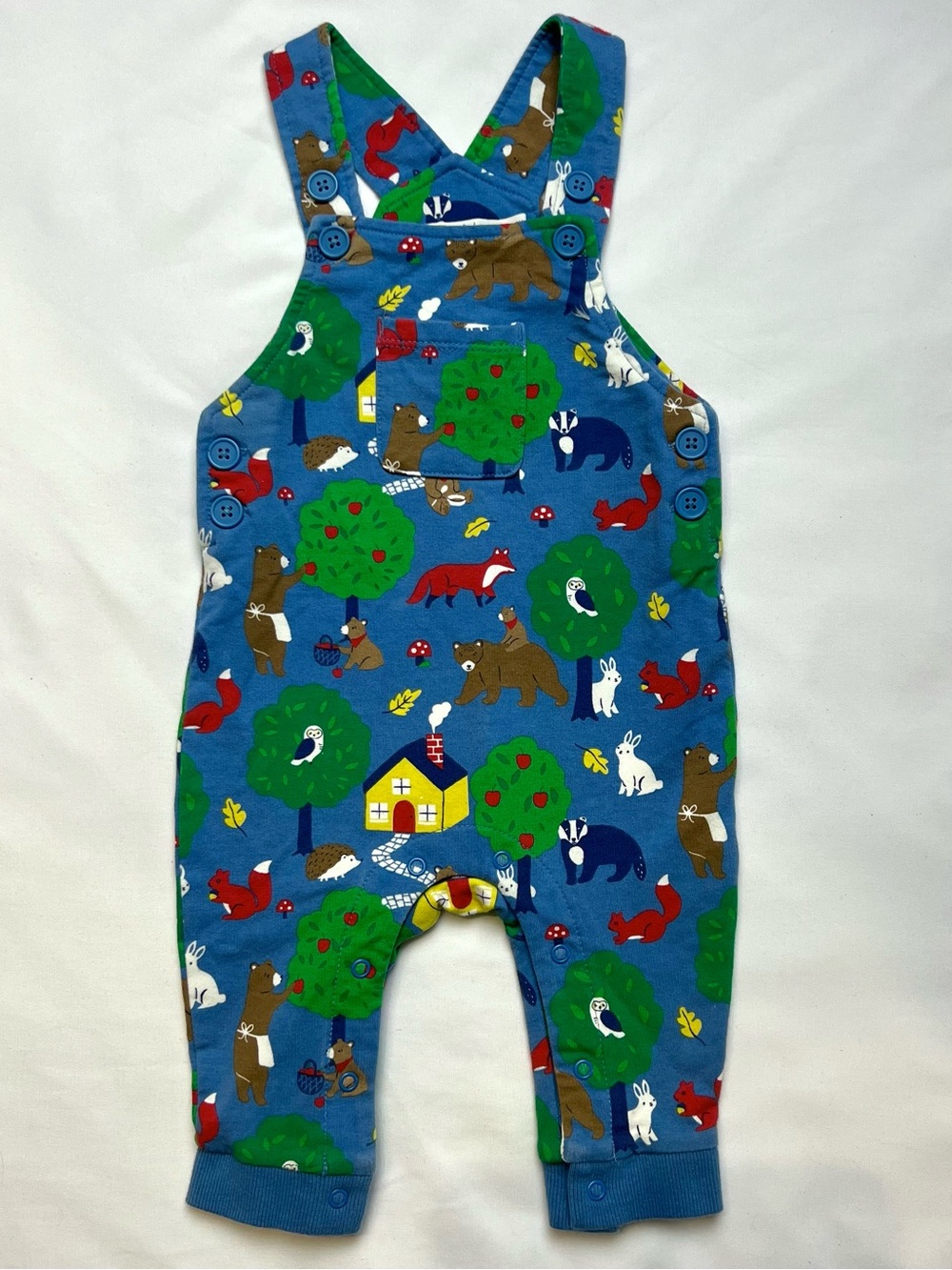 Baby Boden Woodland Animal Overalls 6-9M